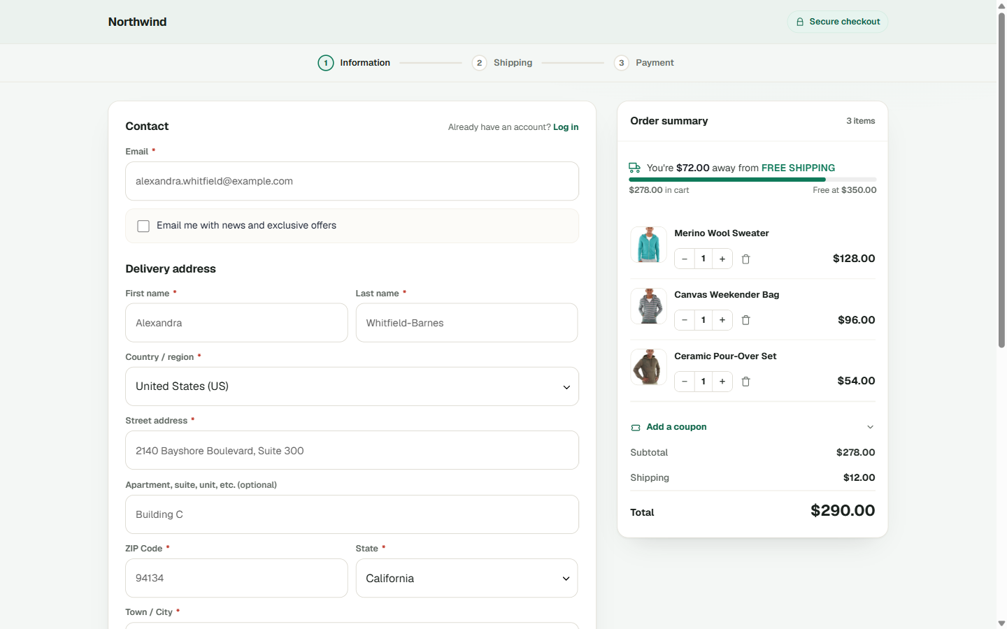 Beacon, a focused multi-step WooCommerce checkout.